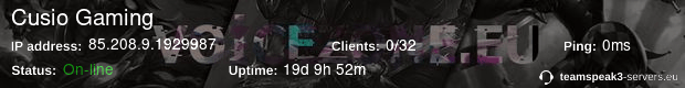 85.208.9.192:9987 status banner