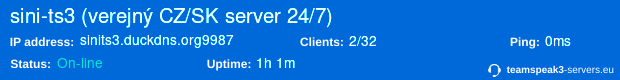 sinits3.duckdns.org:9987 status banner